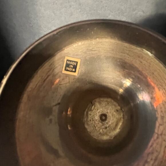 VTG 70s solid brass 9" tall vase - Picture 6 of 8